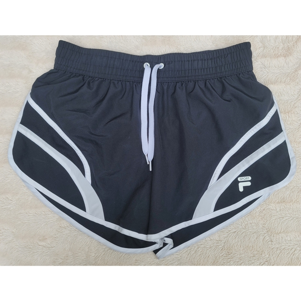 Fila sport black and white shorts
